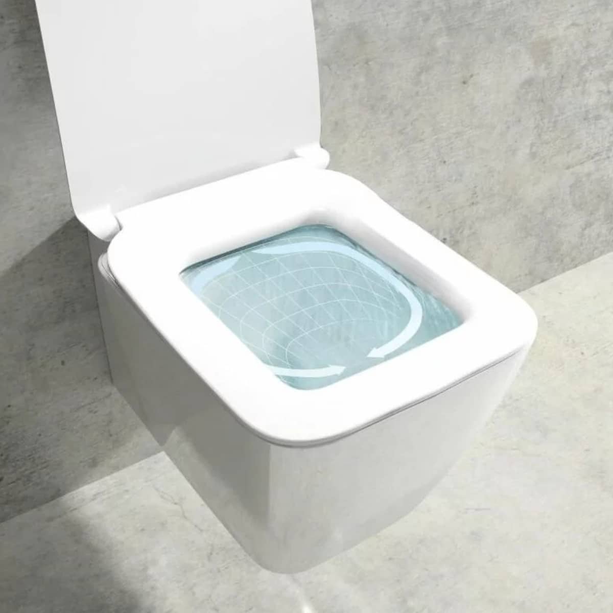 WC de perete Strada II cu fixare ascunsă și evacuare orizontală