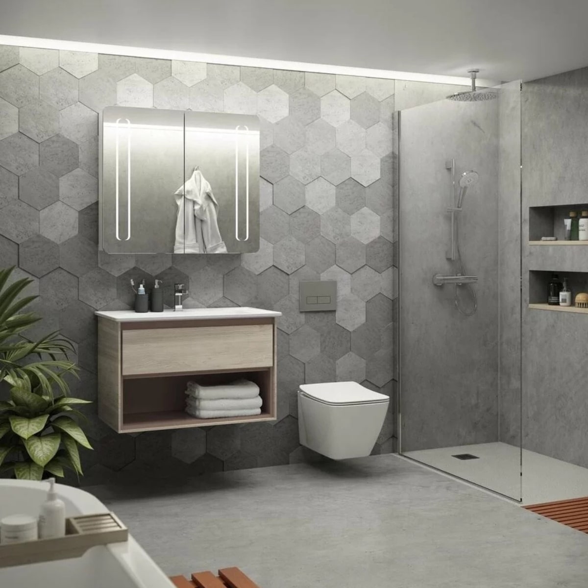 Detaliu interior vas WC AquaBlade fără margini interioare