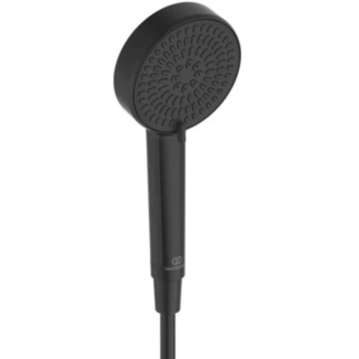 Set para de dus Ideal Standard Idealrain, 2 jeturi, cu bara și furtun, finisaj negru matase - imagine 3