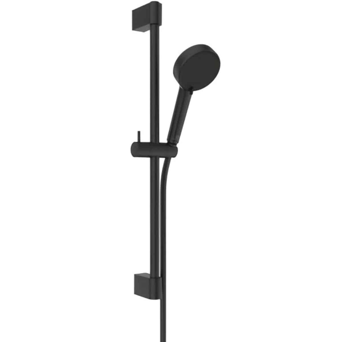 Set para de dus Ideal Standard Idealrain, 2 jeturi, cu bara și furtun, finisaj negru matase