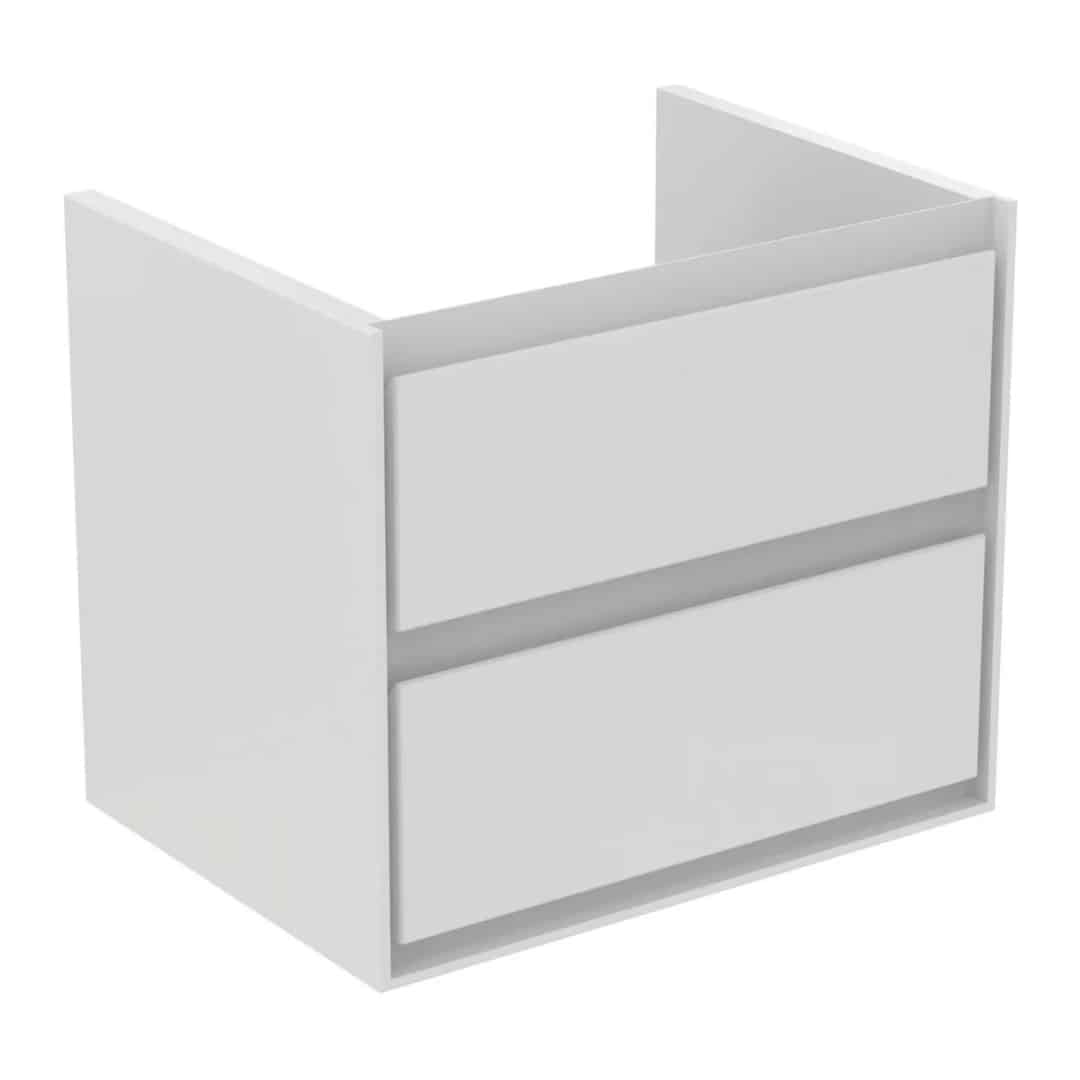 Mobilier lavoar Connect Air Ideal Standard 60×44×52 cm ‑  alb lucios, 2 sertare