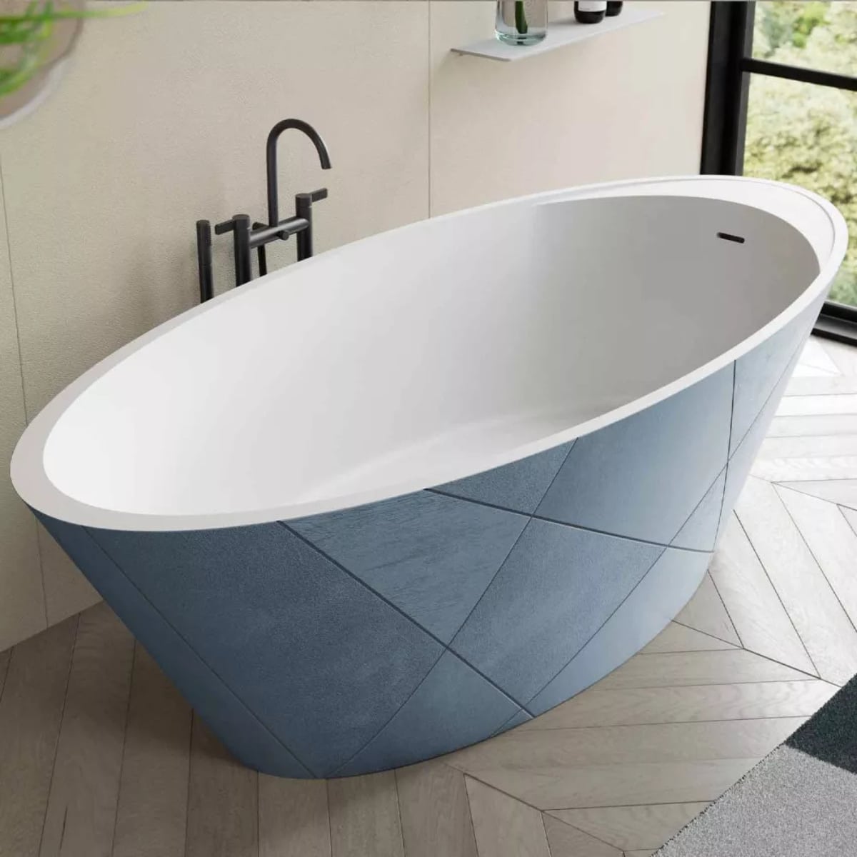 Cada freestanding Opal Quiz Cobalto Acquabella