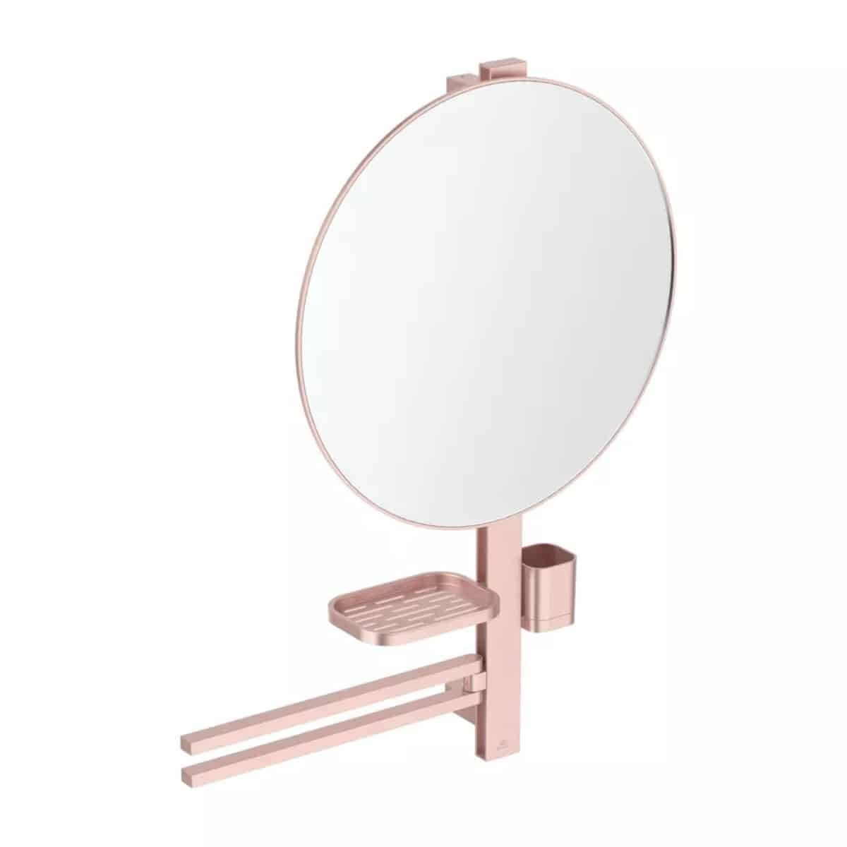 Set accesorii pentru lavoar Ideal Standard Alu+ rose mat din aluminiu