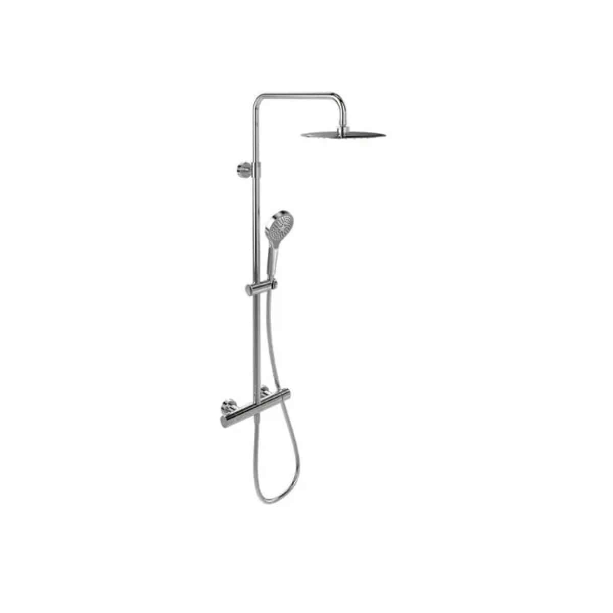 Set de dus cu termostat, diametru 25 mm, Villeroy & Boch Verve Showers, 3 jeturi, crom TVS109005UK0