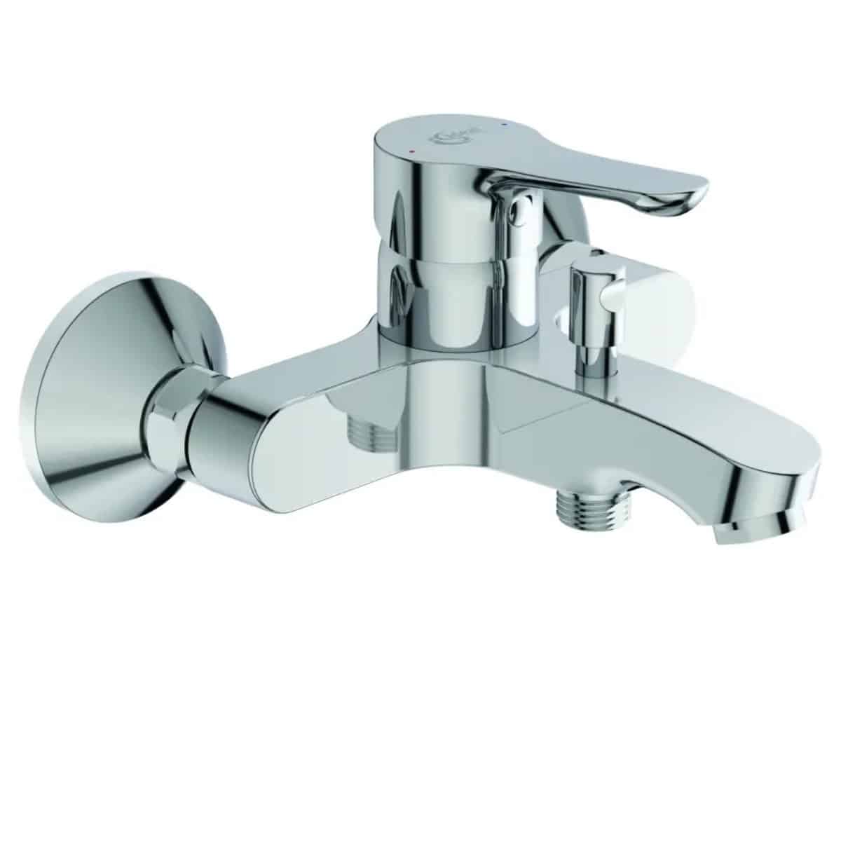 Baterie cada Ideal Standard Alpha, monocomanda, montaj pe perete, finisaj crom lucios