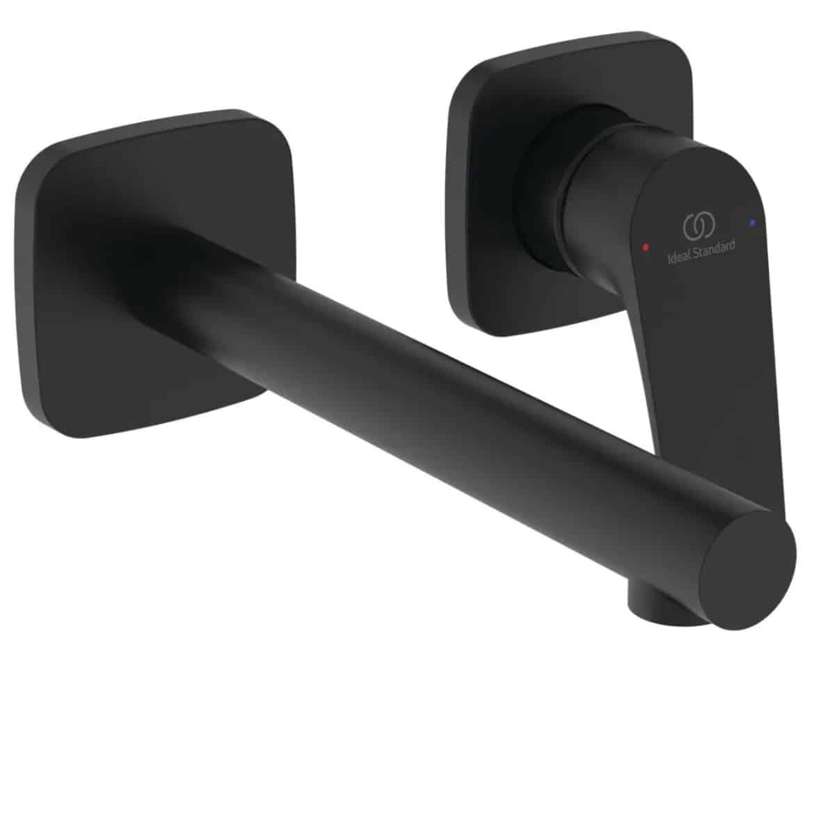Baterie lavoar incastrata Ideal Standard Ceralife C, 2 orificii, negru matase, fara corp incastrat