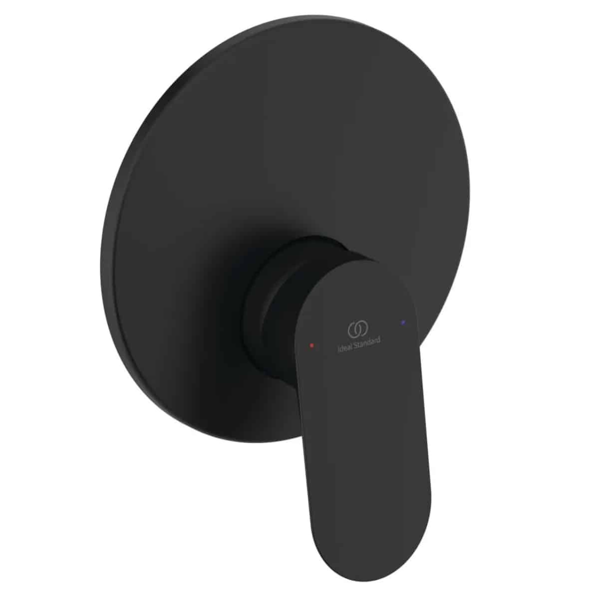 Baterie dus incastrata Ideal Standard Ceralife O, cu corp de montare, finisaj negru matase