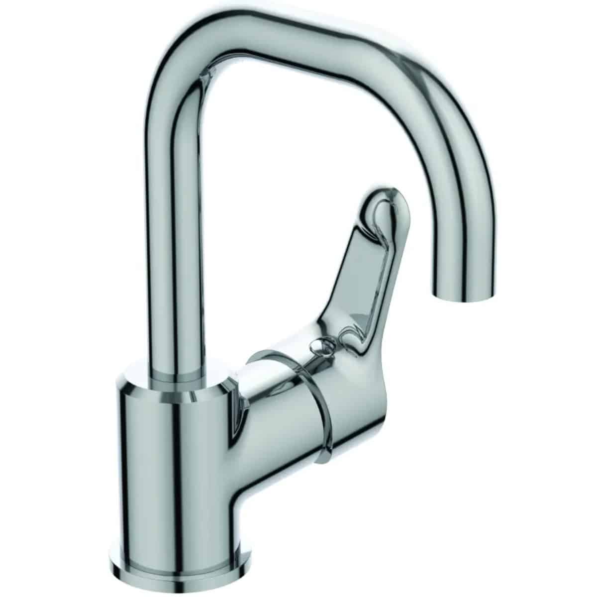 Baterie lavoar Ideal Standard Alpha, monocomanda, cu pipa rotativa, crom lucios