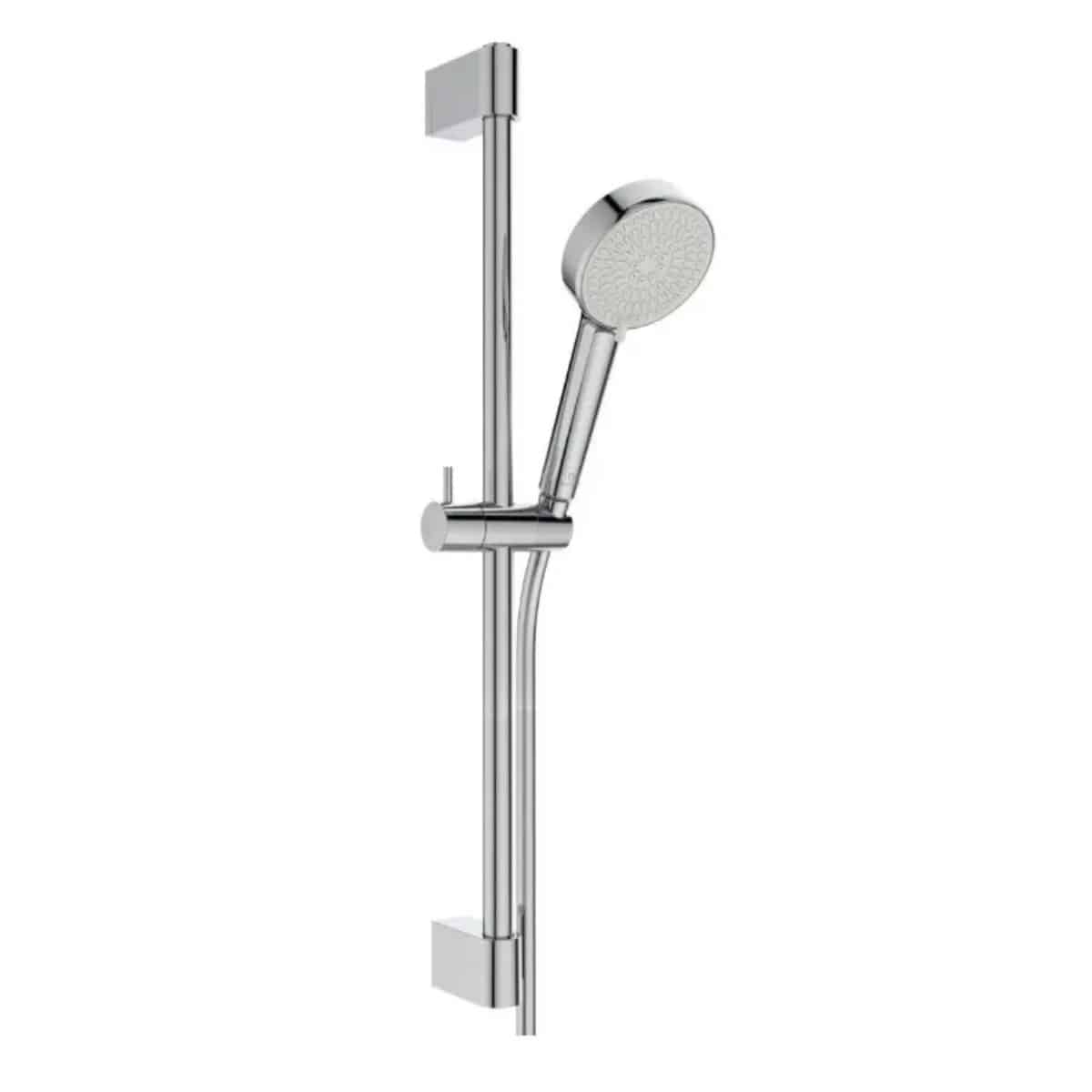 Set para de dus Ideal Standard Idealrain, cu bara si furtun, 2 jeturi, finisaj crom lucios