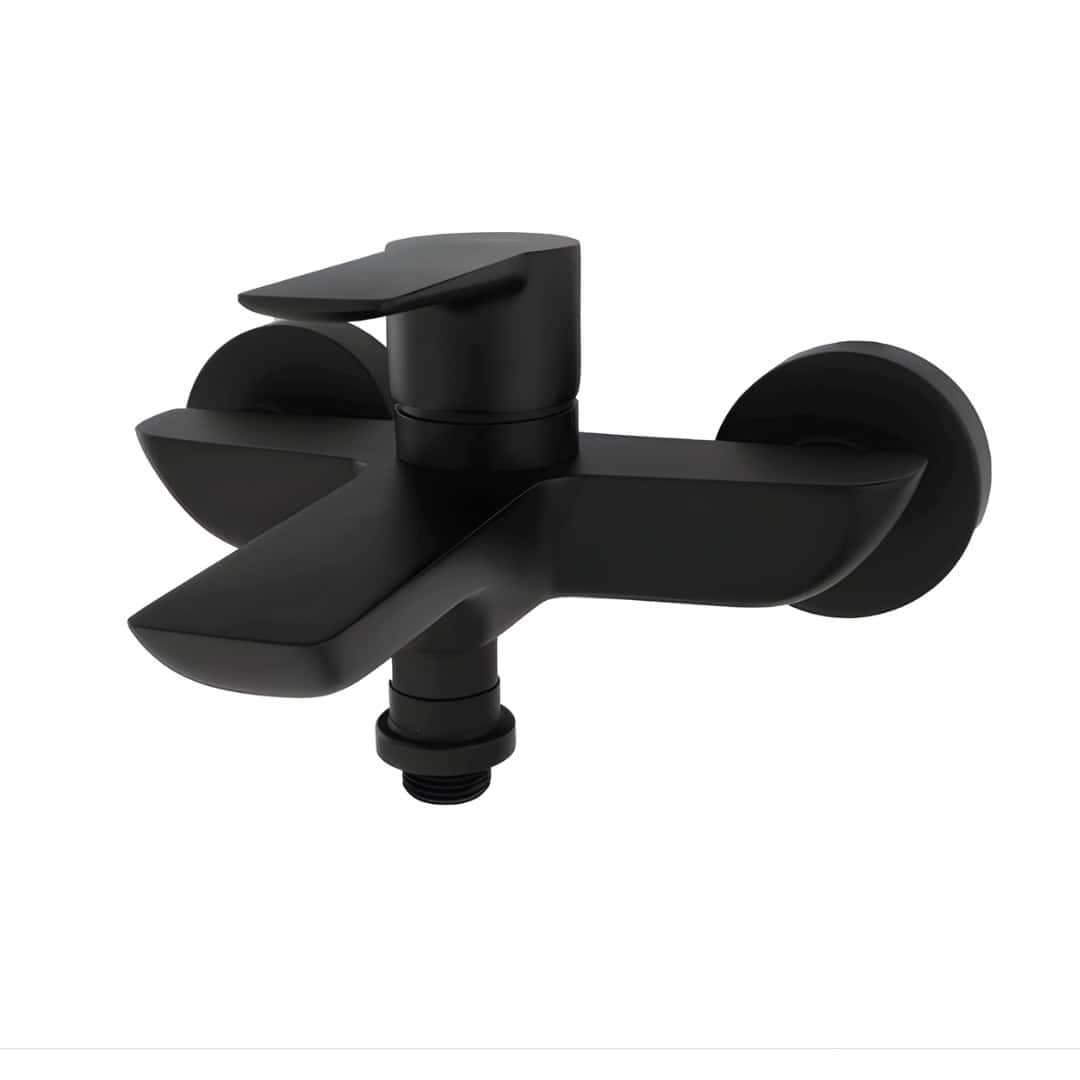 Baterie monocomanda pentru cada cu dus negru mat Boet Ares