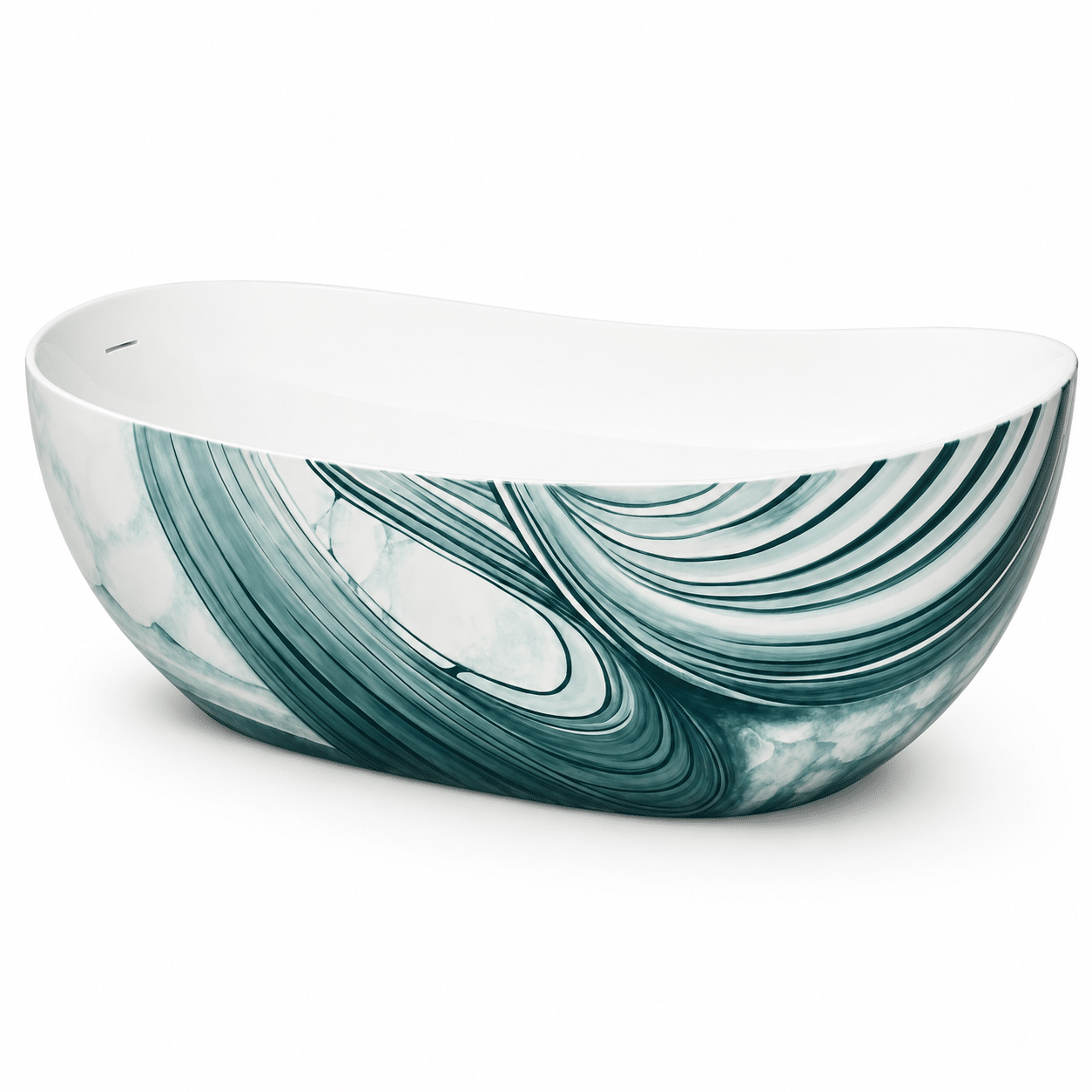 Cada freestanding RIVA, ovala, handmade, 1700 × 800 × 700, compozit