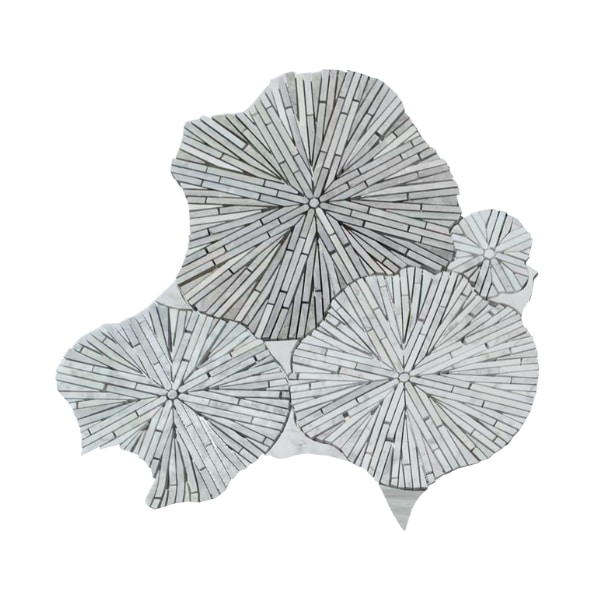 Placa mozaic decorativ handmade din marmura 500 × 700 mm