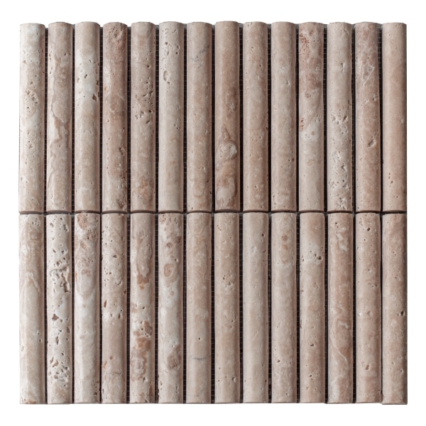 Placa mozaic decorativ handmade din travertin 302 × 310 mm