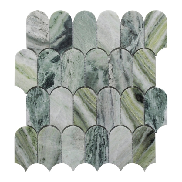 Placa mozaic decorativ handmade din marmura 315 × 340 mm