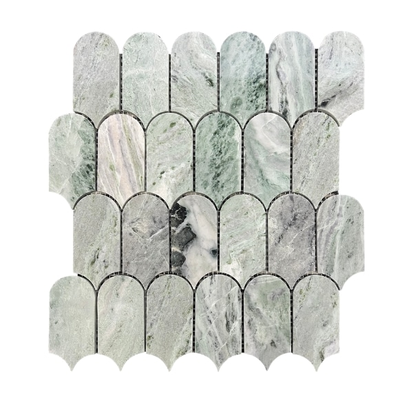 Placa mozaic decorativ handmade din marmura 308 × 308 mm