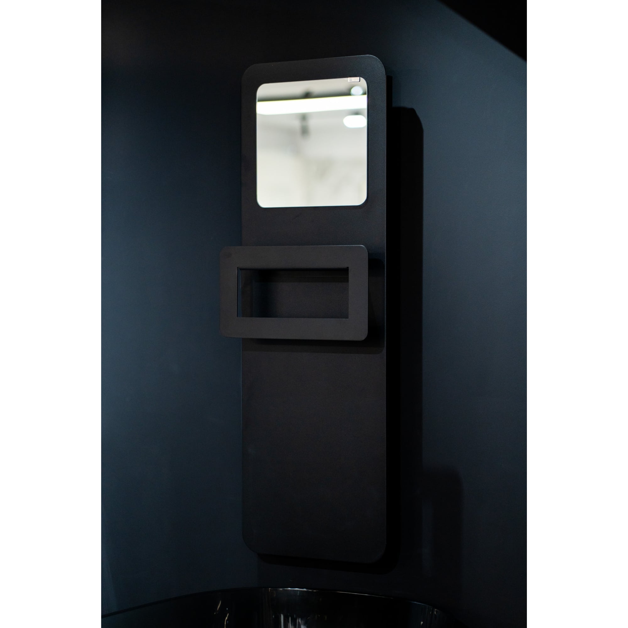 Radiator otel electric BOREAS FLAT MIRROR 1200 × 400 negru