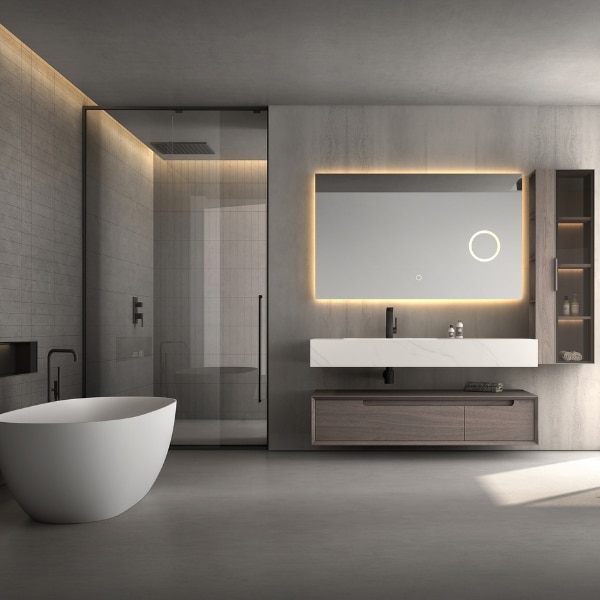 Ghid pentru integrarea dulapurilor de baie de lux într-un design modern minimalist