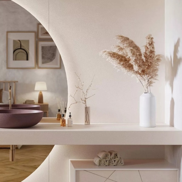 Panel decorativ Basic Nude Cappuccino 80 × 250 cm