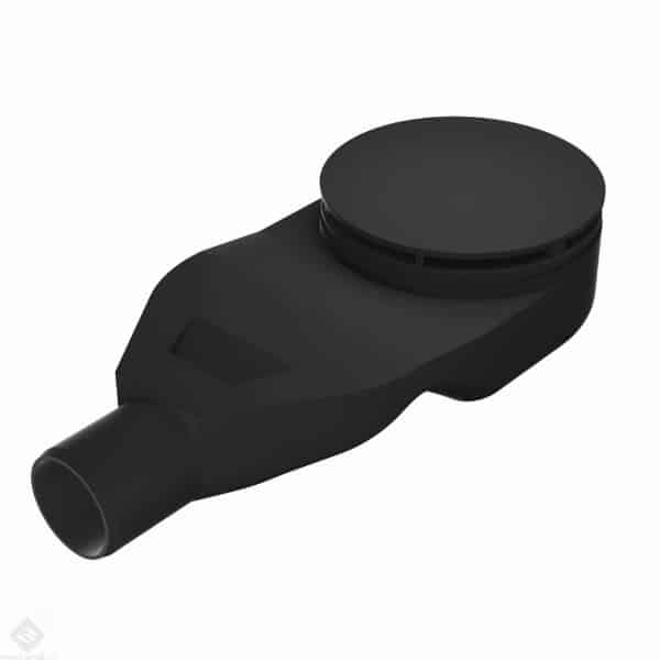 Sifon SLIM cadita diam 90 mm cu capac negru