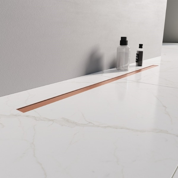 Rigola dus 60 cm VISIO SLIM grila cupru periat - imagine 2