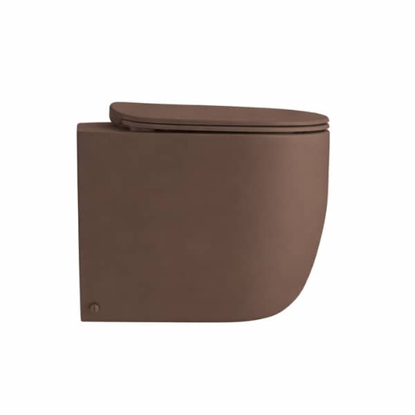 Vas WC stativ cu capac soft-close, design compact - imagine 2