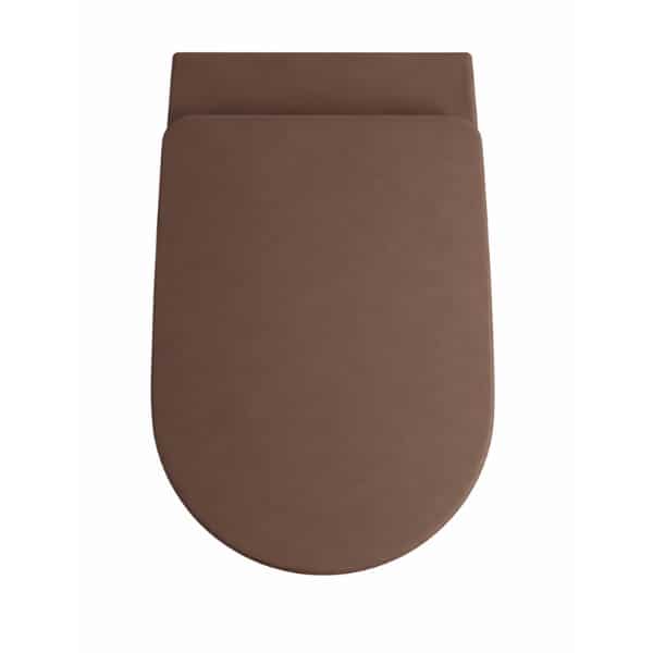 Vas WC stativ cu capac soft-close, design compact - imagine 3