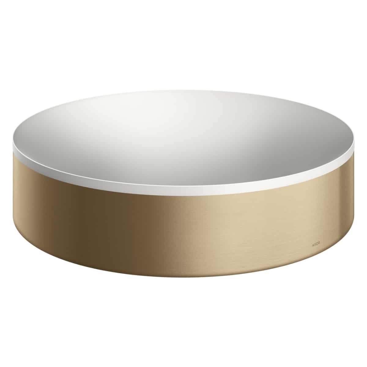 Lavoar bol Axor Suite 40 cm cu rama metalica bronz periat