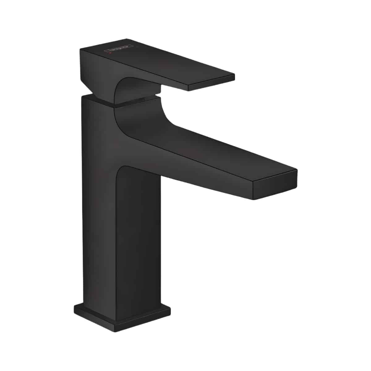 Baterie lavoar Hansgrohe Metropol 100 negru mat cu ventil Push-Open