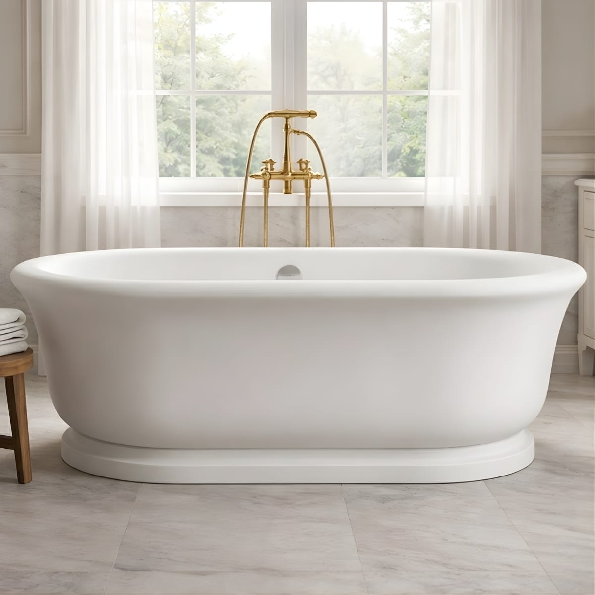 Cada freestanding BAROQUE 1700x800x550 mm handmade Havona