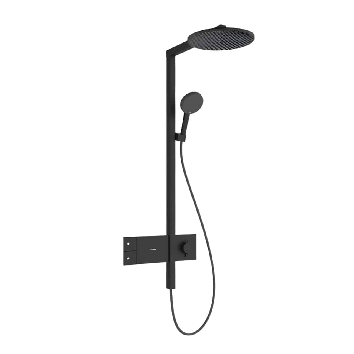 Coloana dus Hansgrohe Raindance Alive S 300 2jet EcoSmart cu termostat negru periat