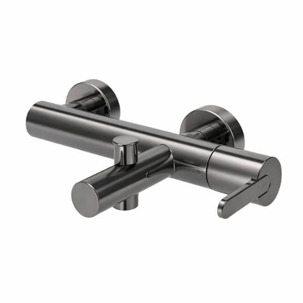Baterie cada PVD LEAF GUNMETAL cu leva lata fara insertie