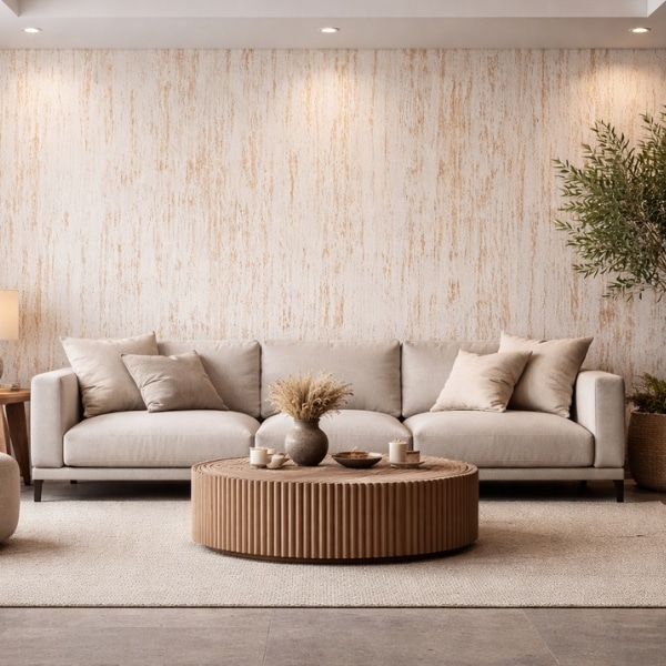 Roman Travertine Golden Rust placa flexibila din piatra naturala 290x60 cm - imagine 2