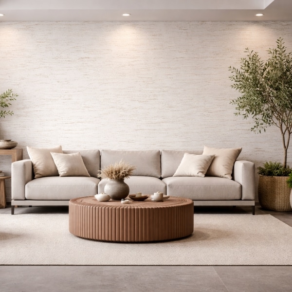 Roman Travertine White Golden placa flexibila din piatra naturala 290x60 cm premium - imagine 2