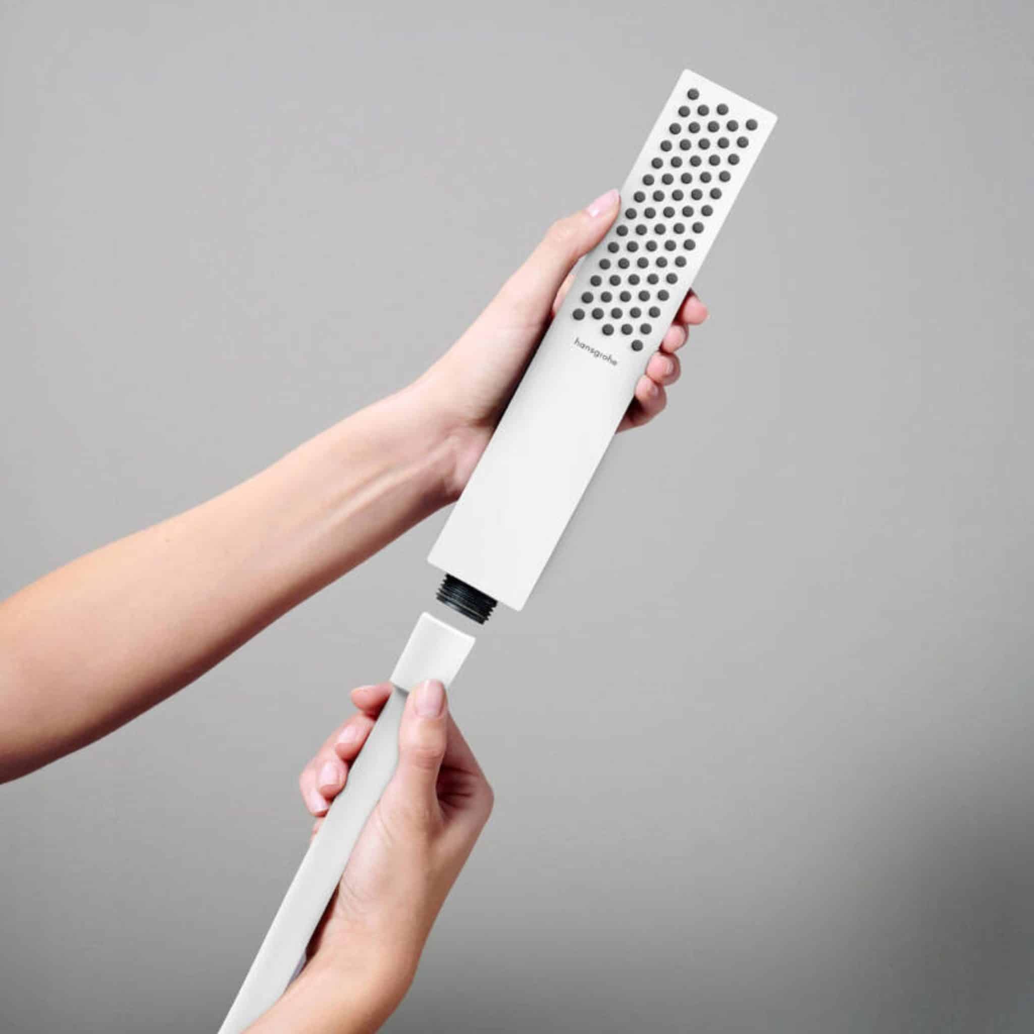 Para de dus, EcoSmart+, alb mat, Hansgrohe Pulsify E - imagine 2