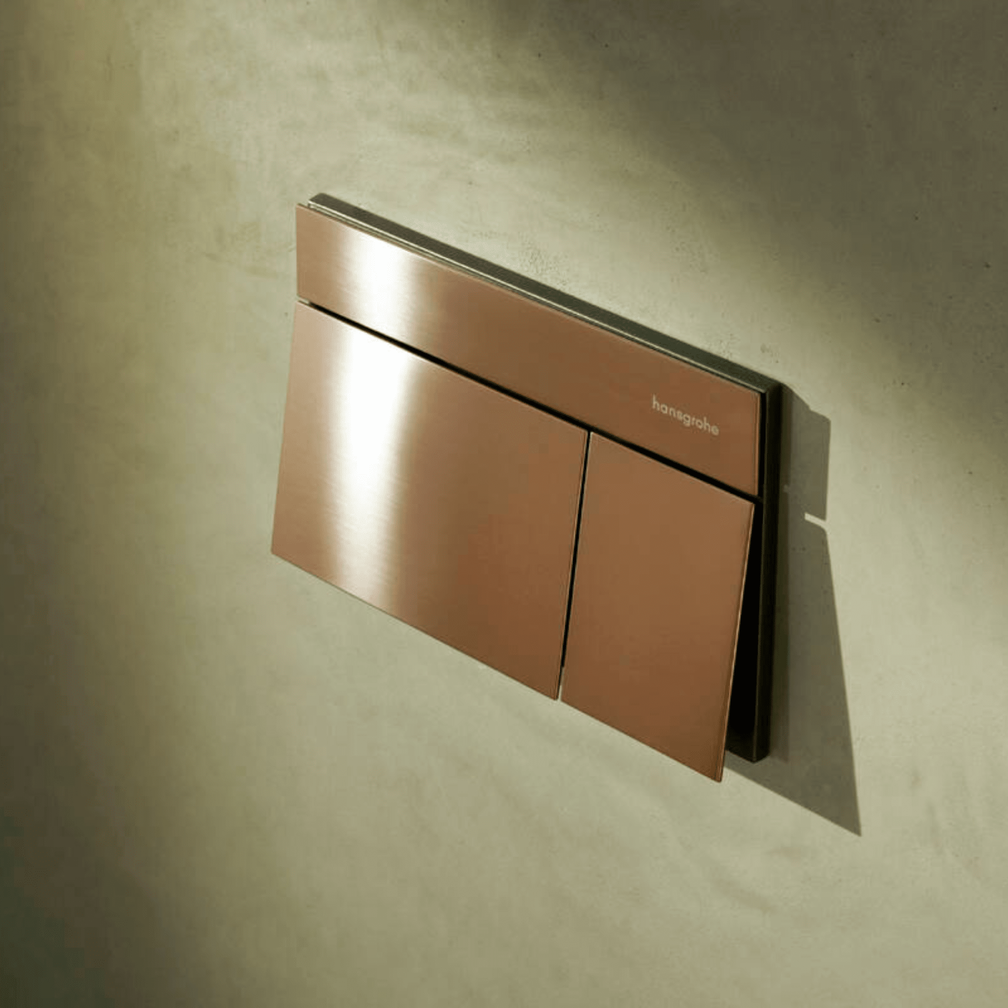 Clapeta de actionare WC, brushed bronze, Hansgrohe, iFrame Element E - imagine 2