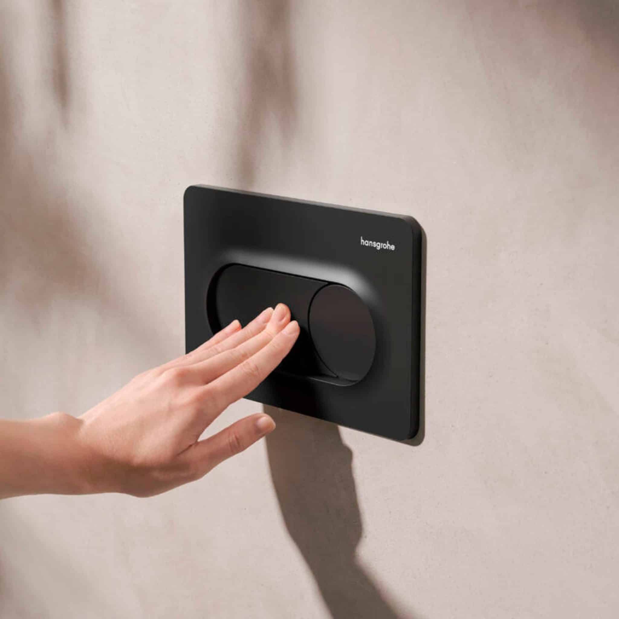 Clapeta de actionare, negru mat, Hansgrohe iFrame Original S - imagine 2