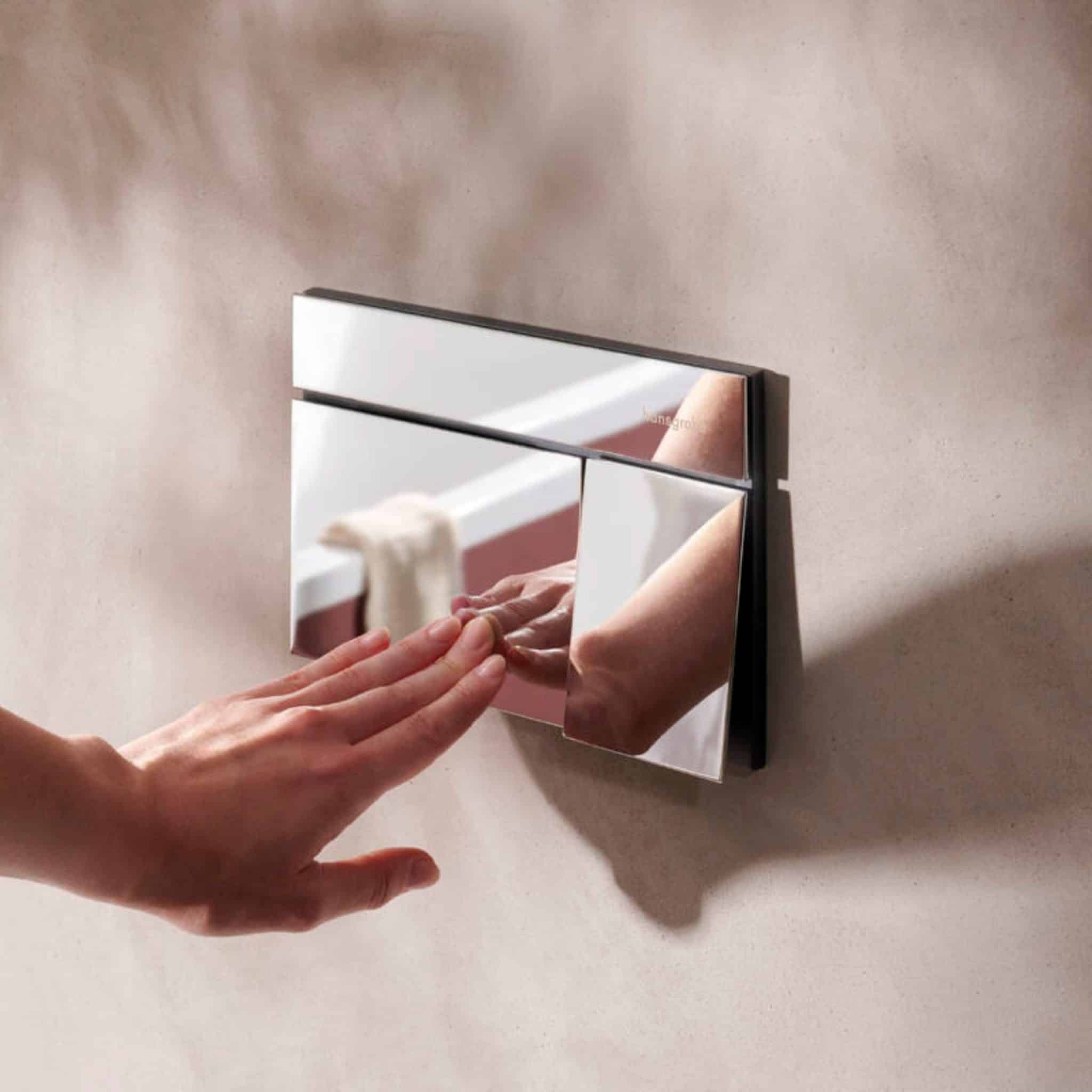 Clapeta de actionare, crom, Hansgrohe iFrame Element E - imagine 2