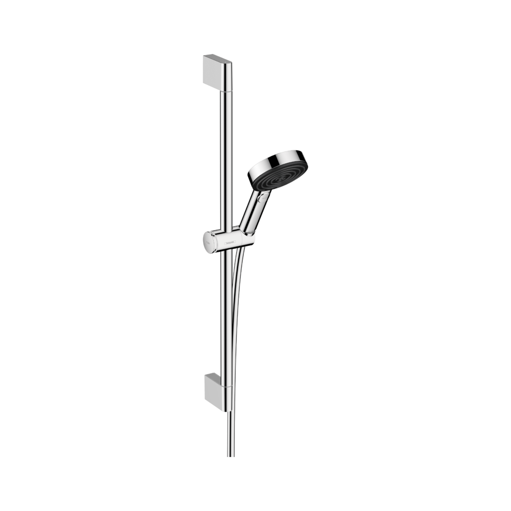 Set de dus cu bara, 3 functii, Hansgrohe Pulsify Select 105 Relaxation, 65 cm, crom