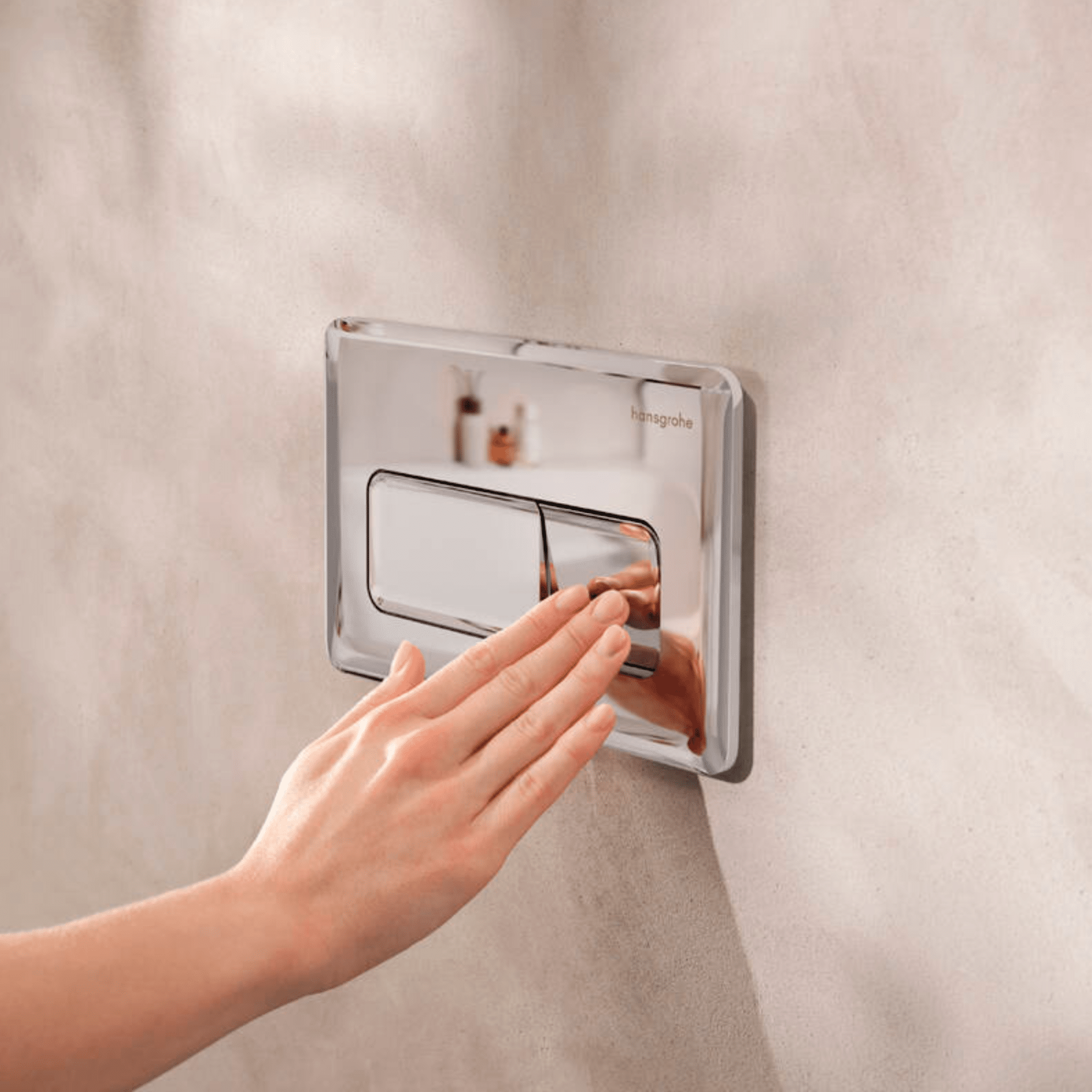 Clapeta de actionare, crom, Hansgrohe iFrame Original Q - imagine 2