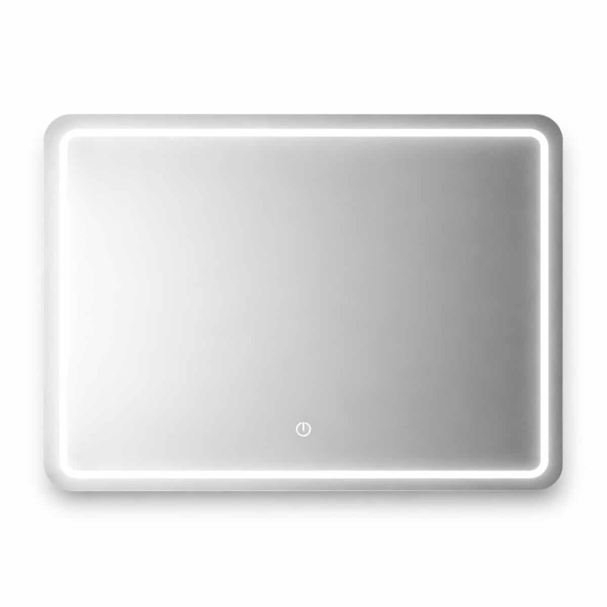 Oglinda baie Brunelleschi 80x60 cm LED touch rectangulara