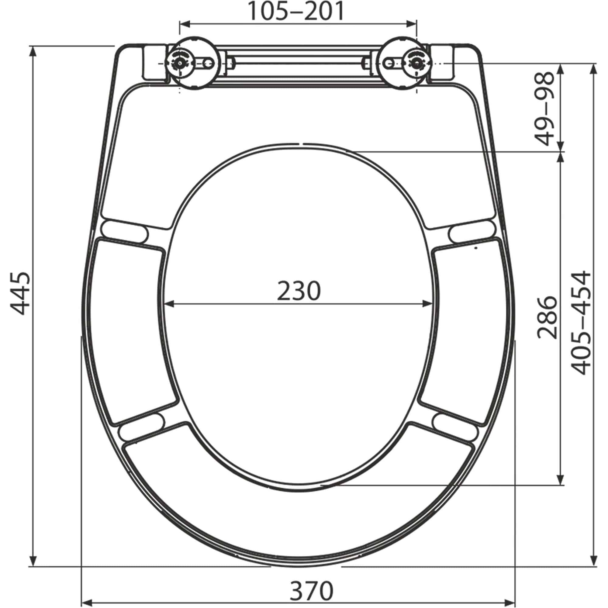 Capac de WC universal tip duroplast, ALCA - imagine 3