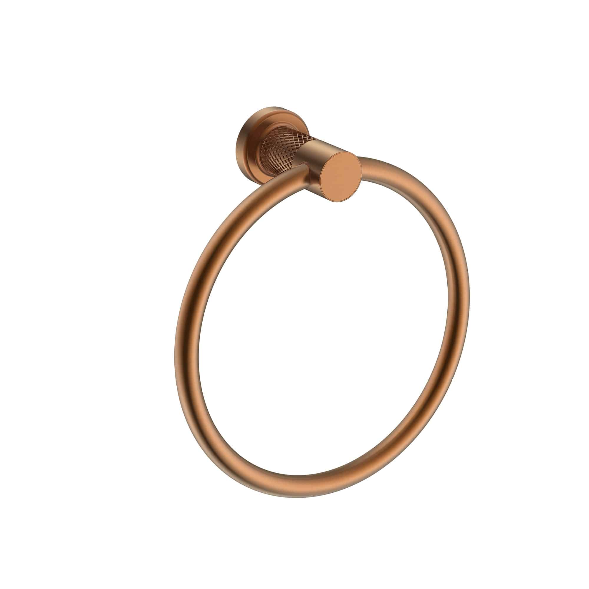 Inel portprosop din alama, rose gold periat