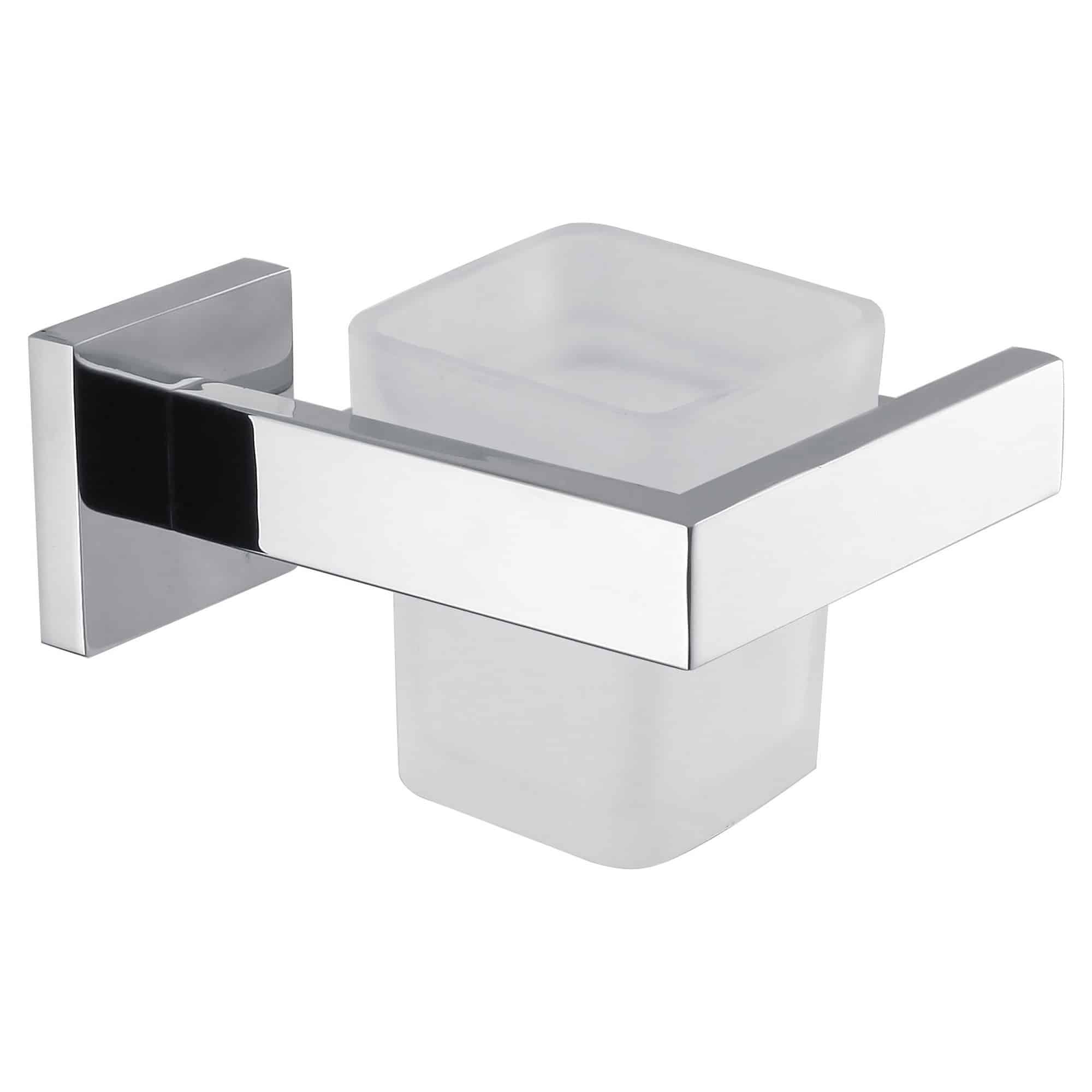 Suport pahar periute, de perete, din inox, crom