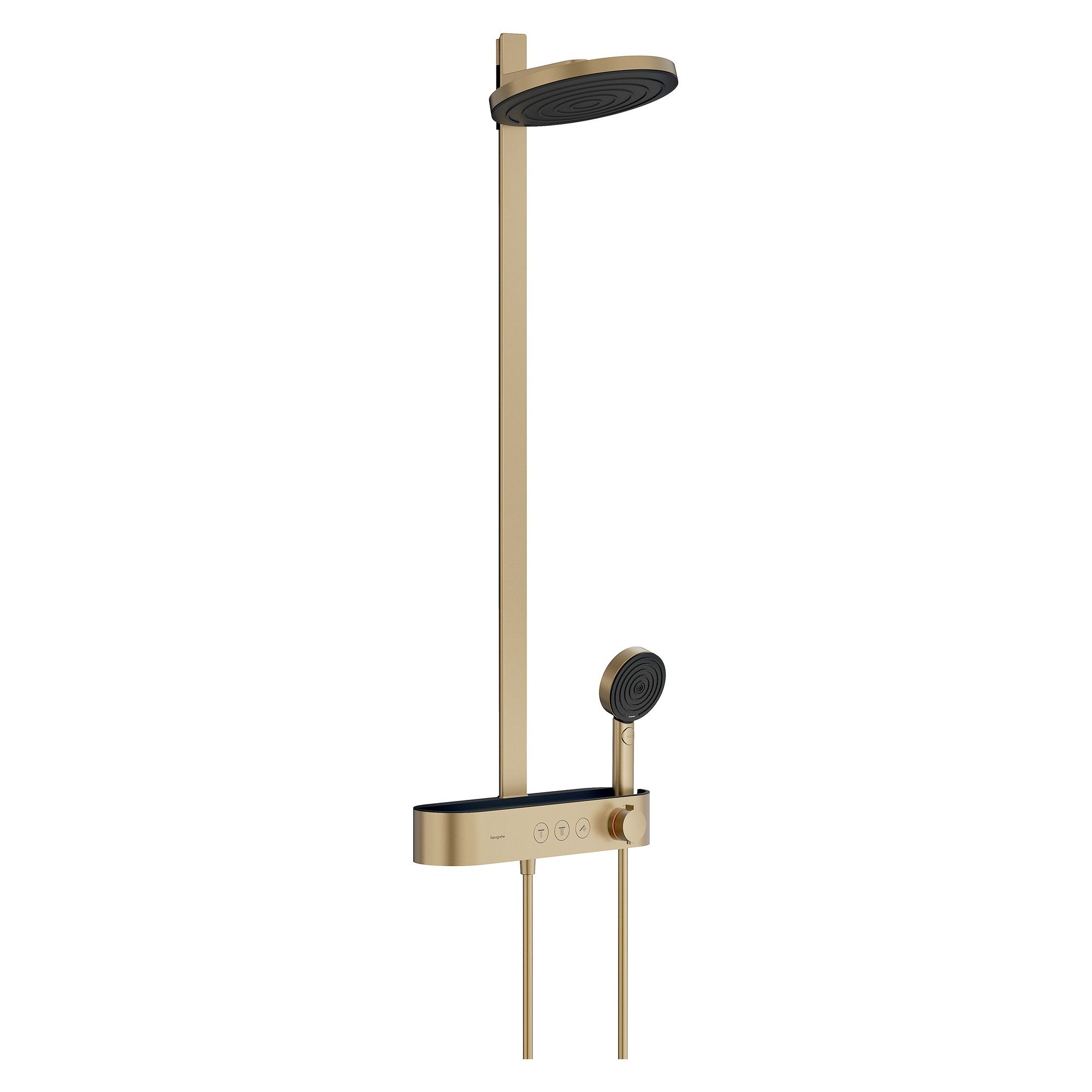 Coloana de dus Hansgrohe Pulsify S 24241140, para fixa 260 mm, ShowerTablet Select 400, bronz periat