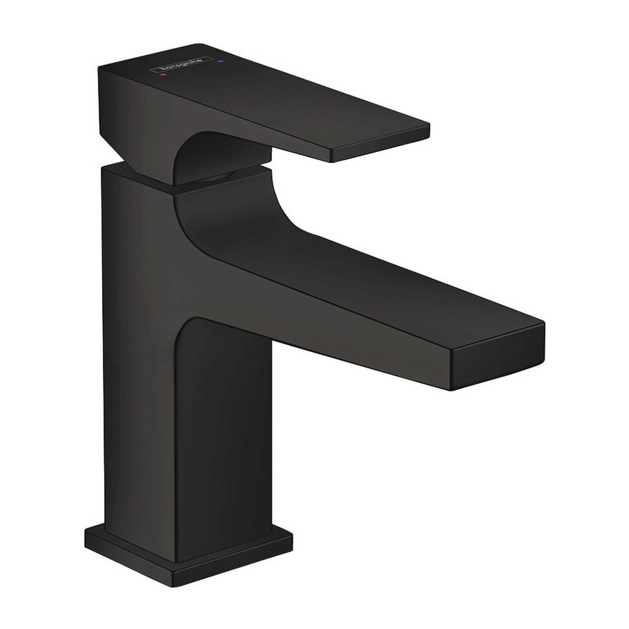 Baterie lavoar Hansgrohe Metropol 100 32500670, proiectie 127 mm, ventil Push-Open, negru mat