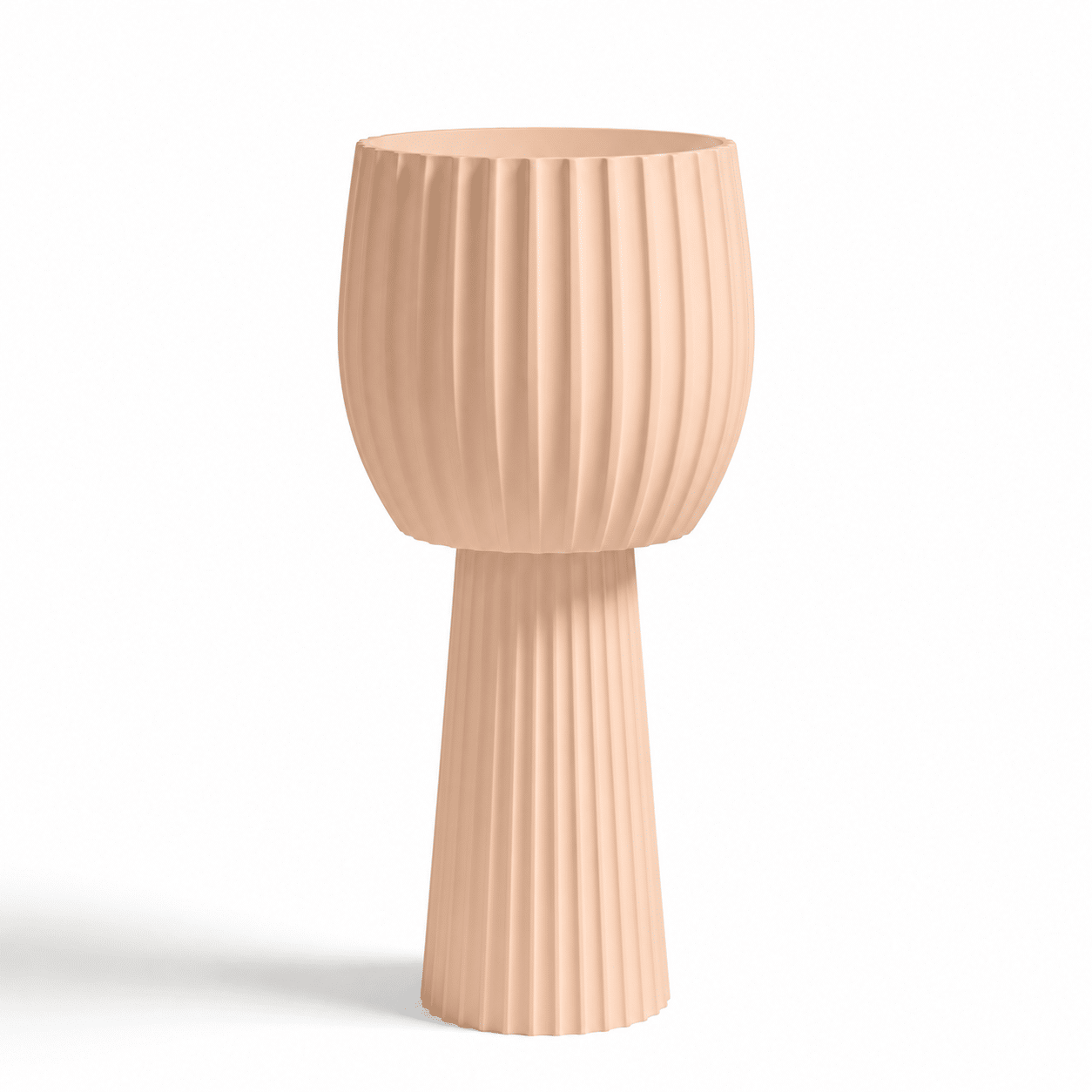 Lavoar freestanding pe picior riflat din compozit,peach,900 × 400 × 200 mm