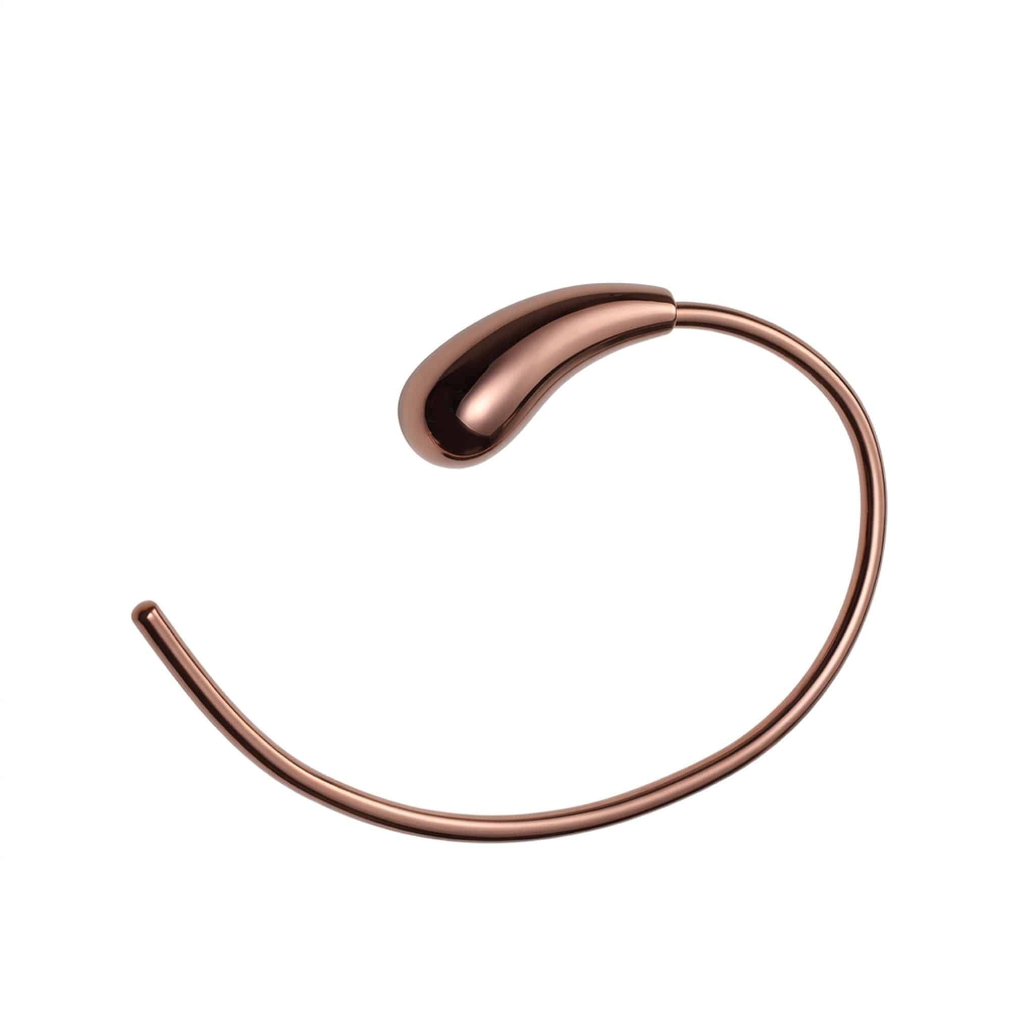 Inel portprosop din alama, rose gold