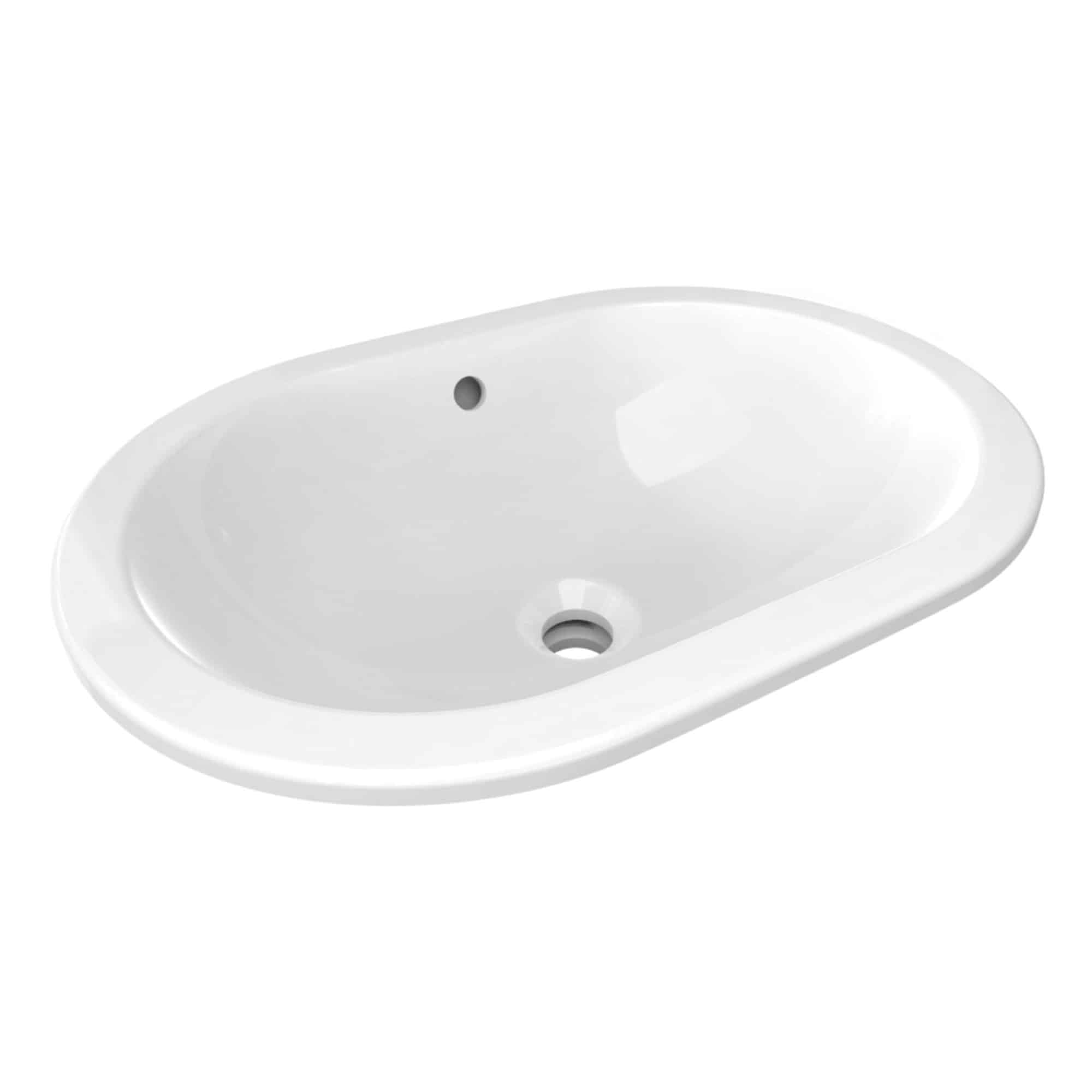 Lavoar sub blat Ideal Standard Connect E504801, 550x380x175 mm, fara orificiu baterie, alb lucios