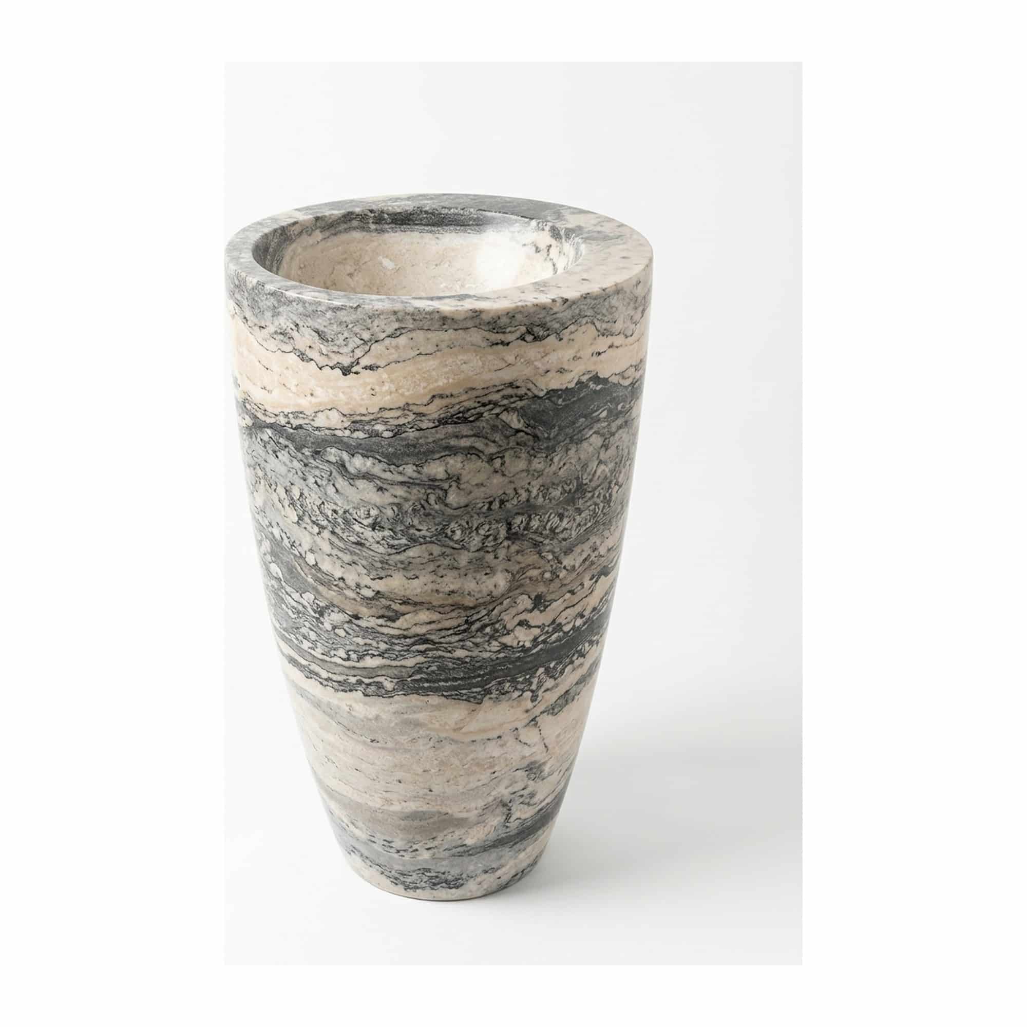Lavoar freestanding tip coloana din marmura natural, 500X500XH850 mm