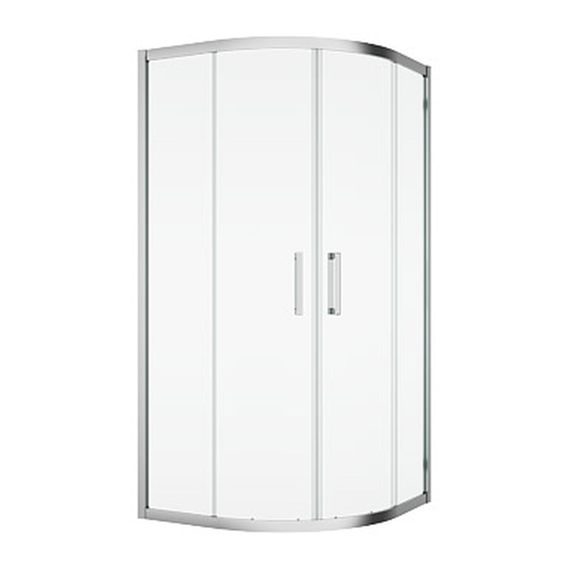 Cabina dus sfert de cerc Ronal SanSwiss Ocelia OCER 80x80x190 cm, raza 55 cm, sticla 5 mm